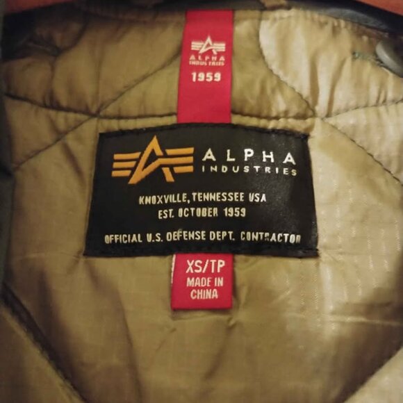 Alpha Industries Fishtail Camo Spring Parka 2 in 1 mens XS Coat Jacket - Picture 2 of 10